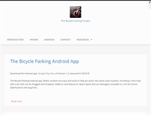 Tablet Screenshot of bicycleparking.org